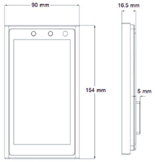AI TEMP & FACE RECOGNITION FACETICK TEMP 8" SCREEN MODEL - Image 2